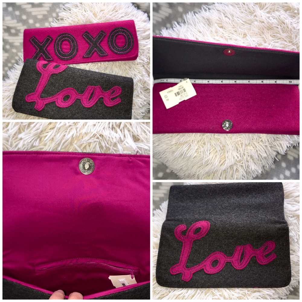 Pair Xoxo Love clutch cases
